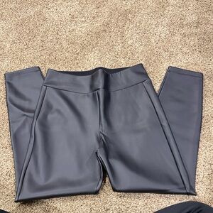 CAbi Black Faux Leather Leggings